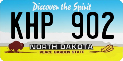 ND license plate KHP902