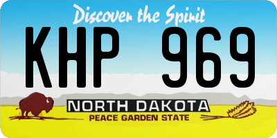 ND license plate KHP969