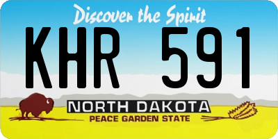 ND license plate KHR591
