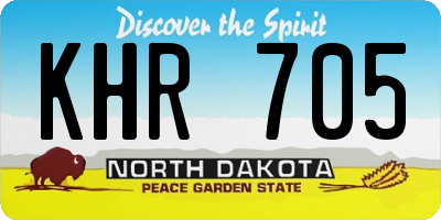 ND license plate KHR705