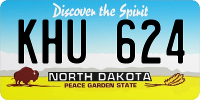 ND license plate KHU624