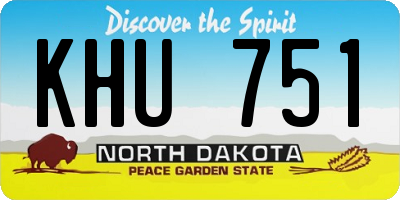 ND license plate KHU751