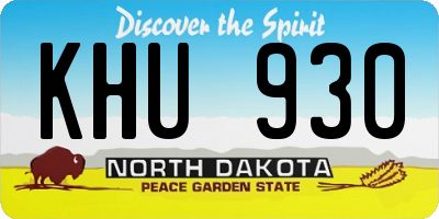 ND license plate KHU930