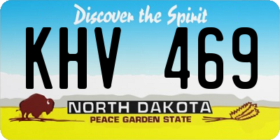 ND license plate KHV469