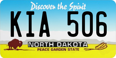 ND license plate KIA506