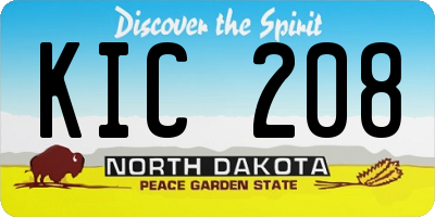 ND license plate KIC208