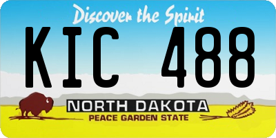 ND license plate KIC488