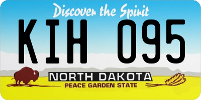 ND license plate KIH095