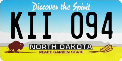 ND license plate KII094