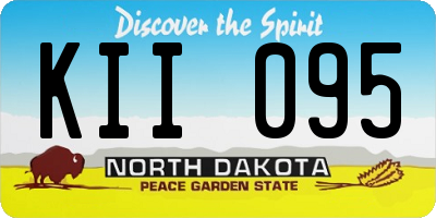 ND license plate KII095