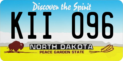 ND license plate KII096