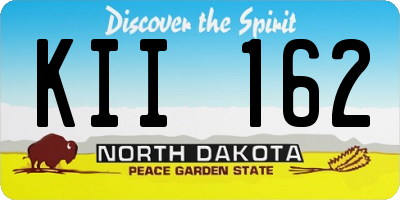 ND license plate KII162