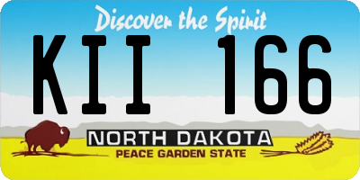 ND license plate KII166