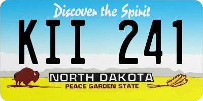 ND license plate KII241
