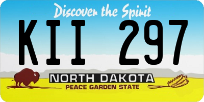 ND license plate KII297