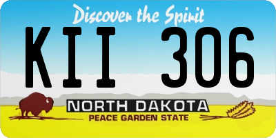 ND license plate KII306