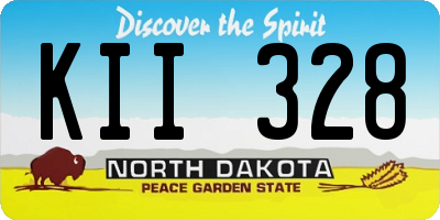 ND license plate KII328