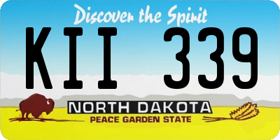 ND license plate KII339