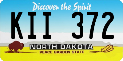 ND license plate KII372