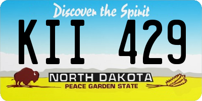 ND license plate KII429