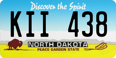 ND license plate KII438
