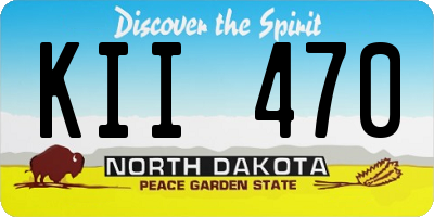 ND license plate KII470