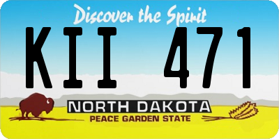 ND license plate KII471