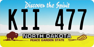 ND license plate KII477