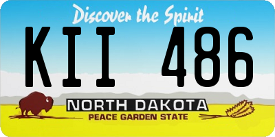 ND license plate KII486