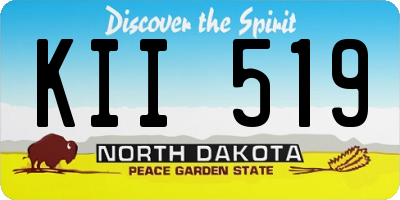 ND license plate KII519