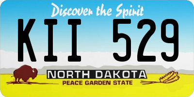 ND license plate KII529