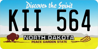 ND license plate KII564