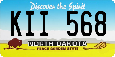 ND license plate KII568