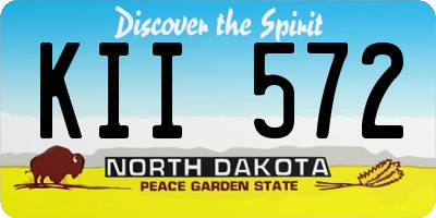 ND license plate KII572
