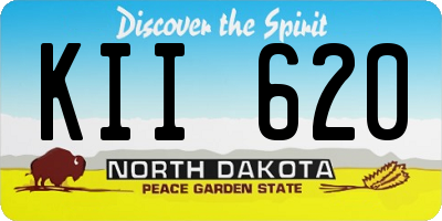 ND license plate KII620