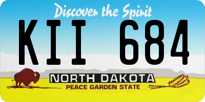 ND license plate KII684