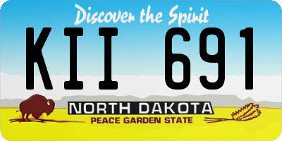 ND license plate KII691