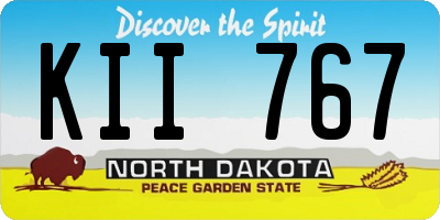 ND license plate KII767