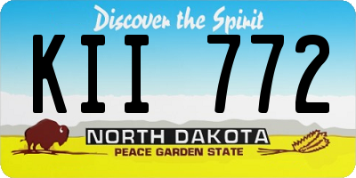 ND license plate KII772