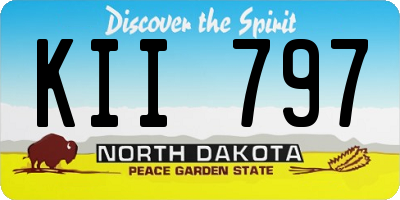 ND license plate KII797