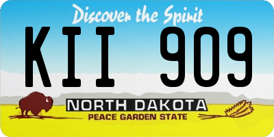 ND license plate KII909