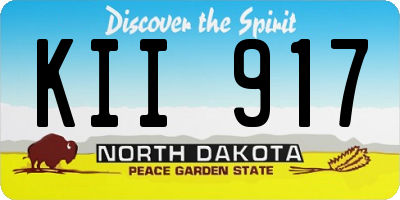 ND license plate KII917