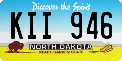 ND license plate KII946