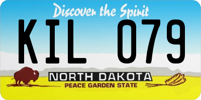 ND license plate KIL079