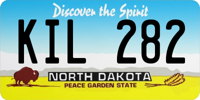 ND license plate KIL282
