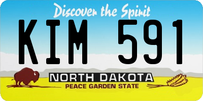 ND license plate KIM591