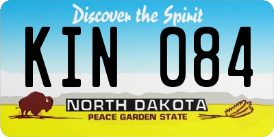 ND license plate KIN084