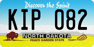 ND license plate KIP082