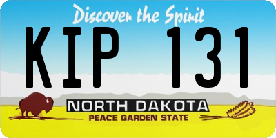 ND license plate KIP131