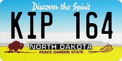 ND license plate KIP164
